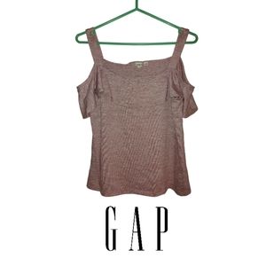 Gap Pink Cold Shoulder Top